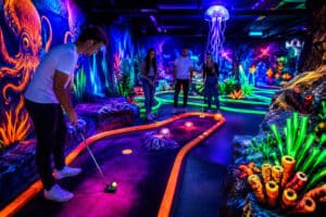 Schwarzlicht Minigolf im Ruhrgebiet